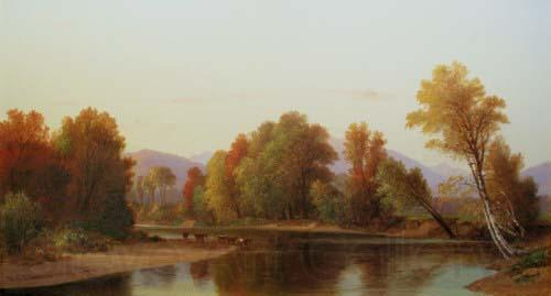 Benjamin Champney On the Saco Germany oil painting art